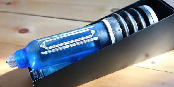 Hidrobomba que agranda el pene mediante vacío de agua.